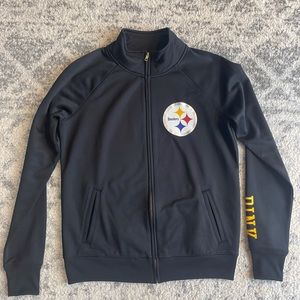 Victoria Secret Pink Pittsburgh Steelers Zip Jacket Medium